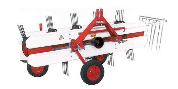 Ranghinatore a cinghie – completo di albero cardano